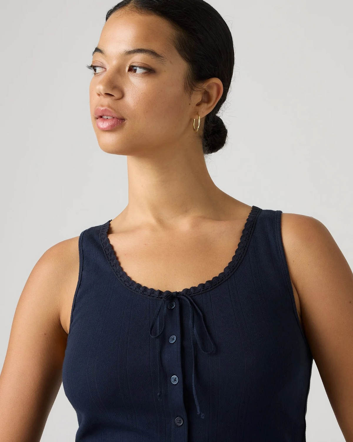 Dry Goods Pointelle Lace Tank