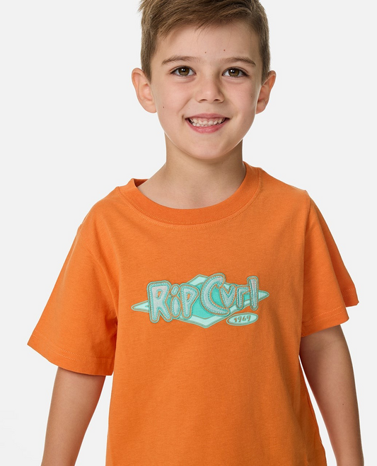 Rip Curl Ride The Wave Logo Tee - Boy