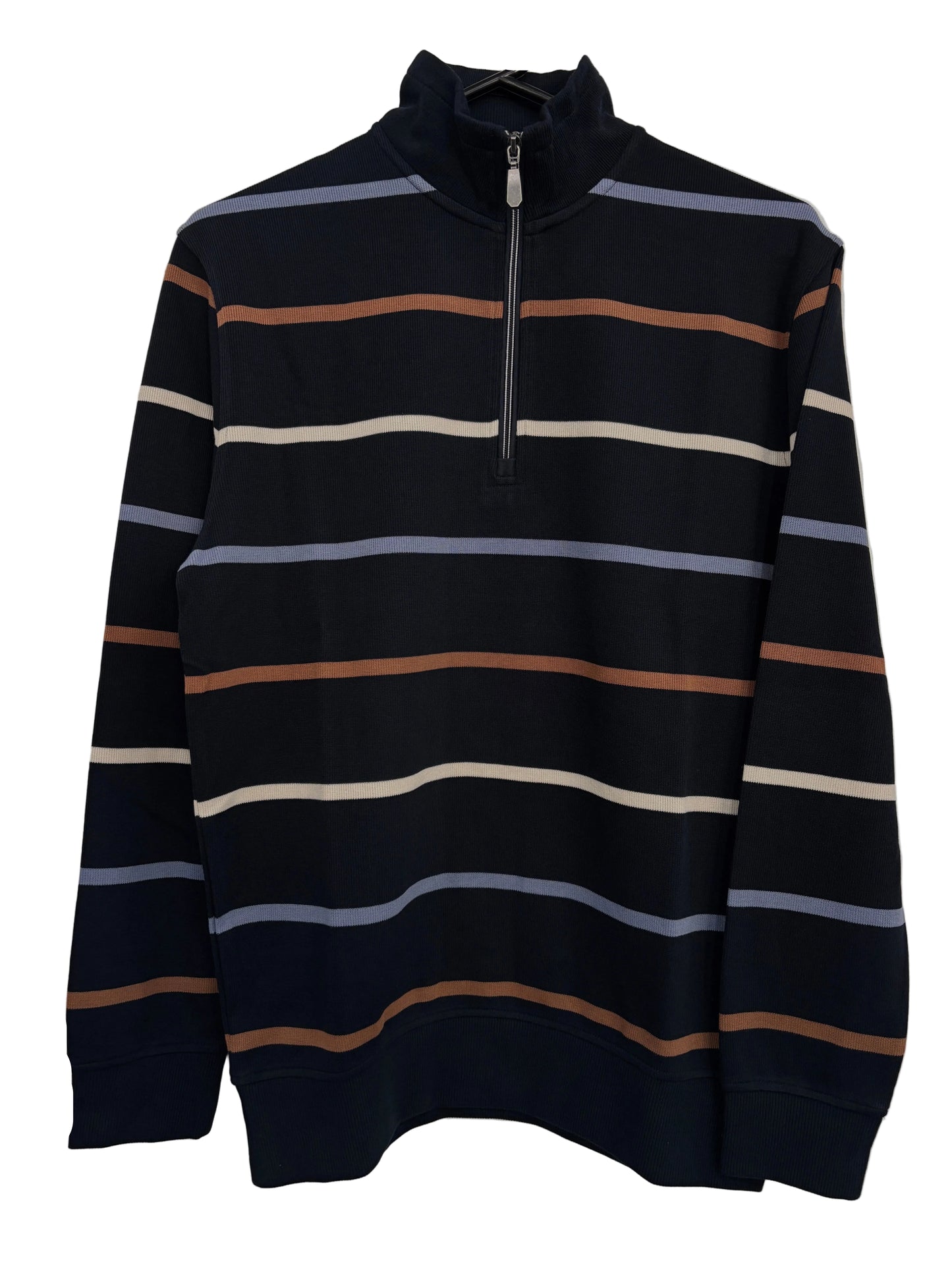 Back Bay French Rip Striped 1/4 Zip