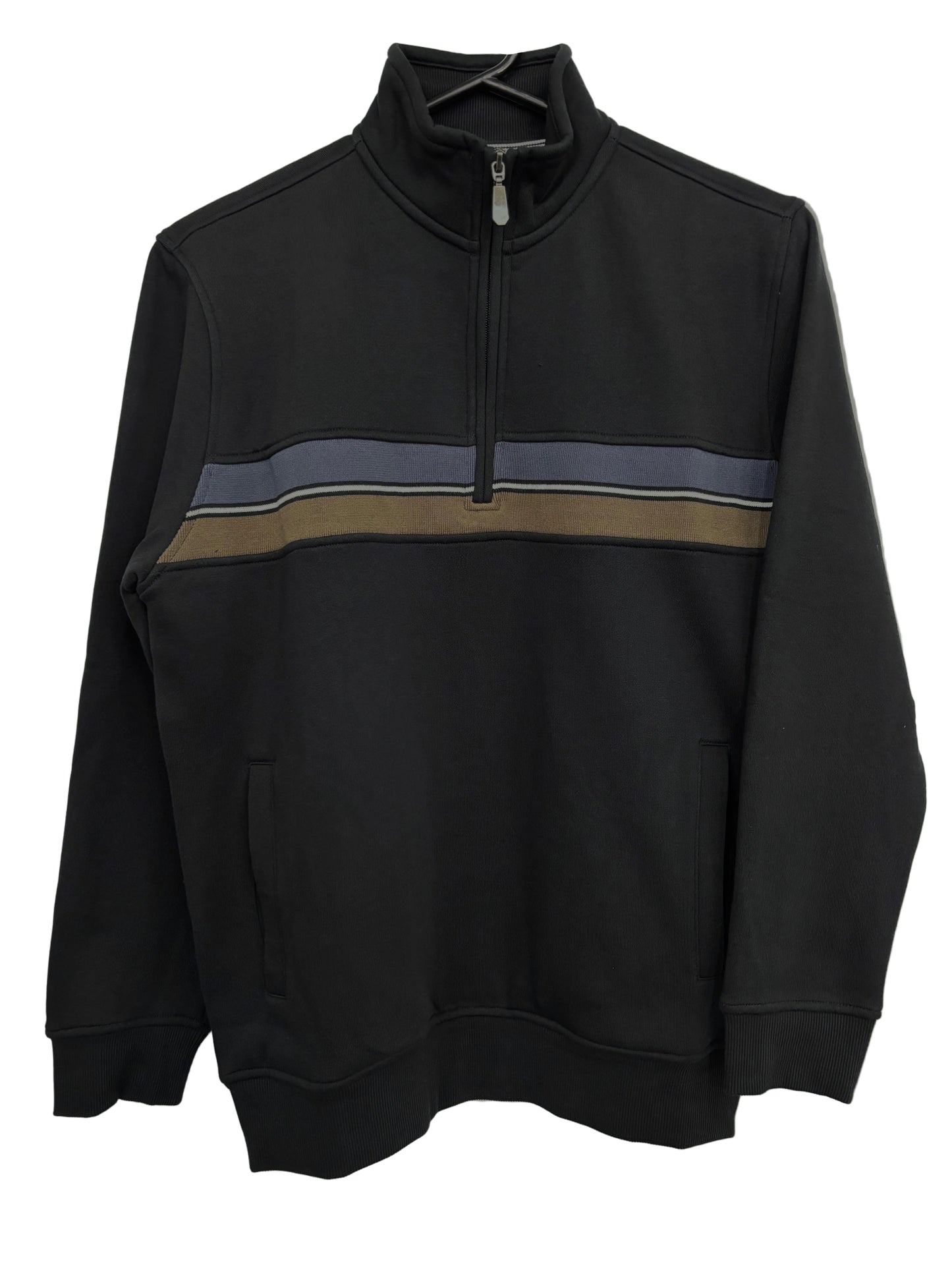 Back Bay Brushed Fleece Panelled 1/4 Zip