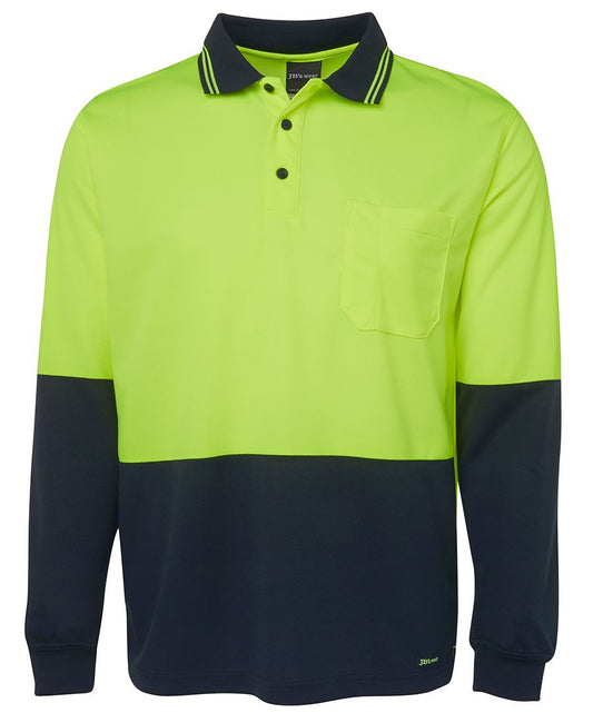 JB's Hi Vis L/S Traditional Polo