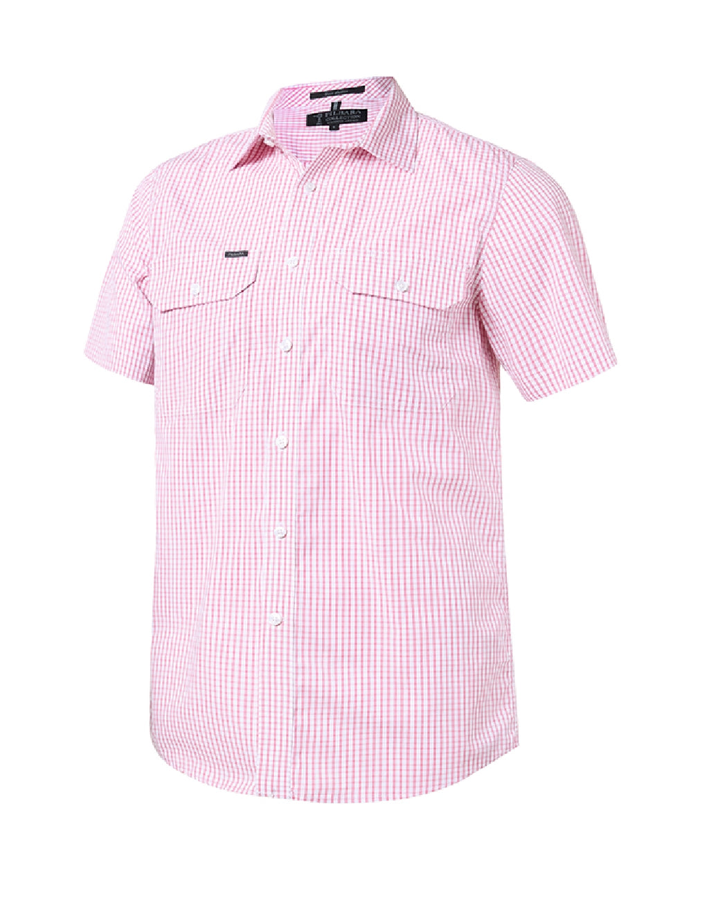 Pilbara Men's Y/D Check Dual Pocket S/S Shirt