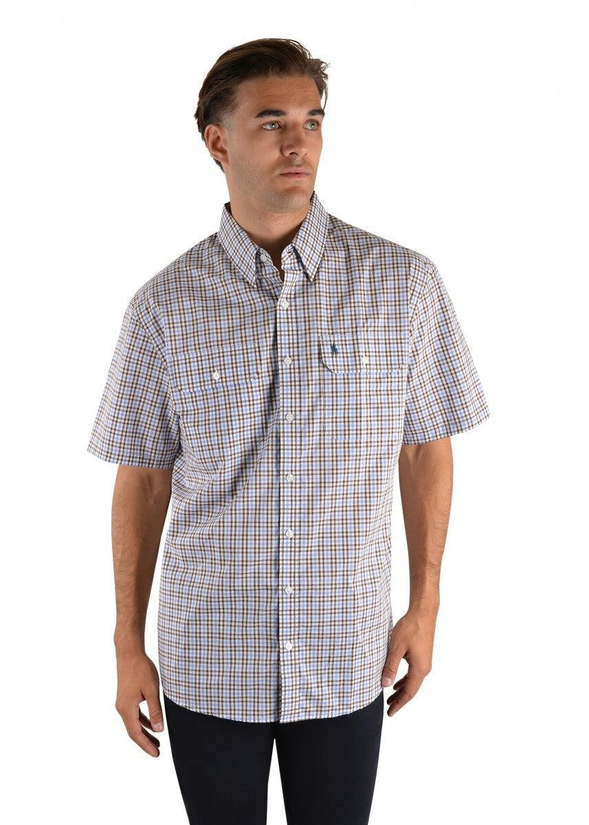 Thomas Cook Mens Brae Check 2 Pkt S/S Shirt
