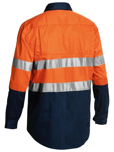 Bisley Taped Hi Vis C/F L/W L/S Shirt