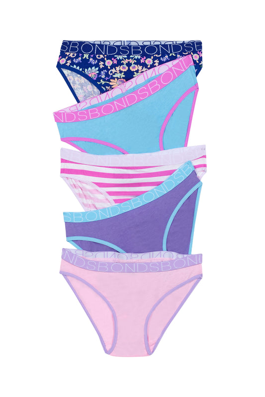 Bonds Girl's Multipack Bikini 5pk