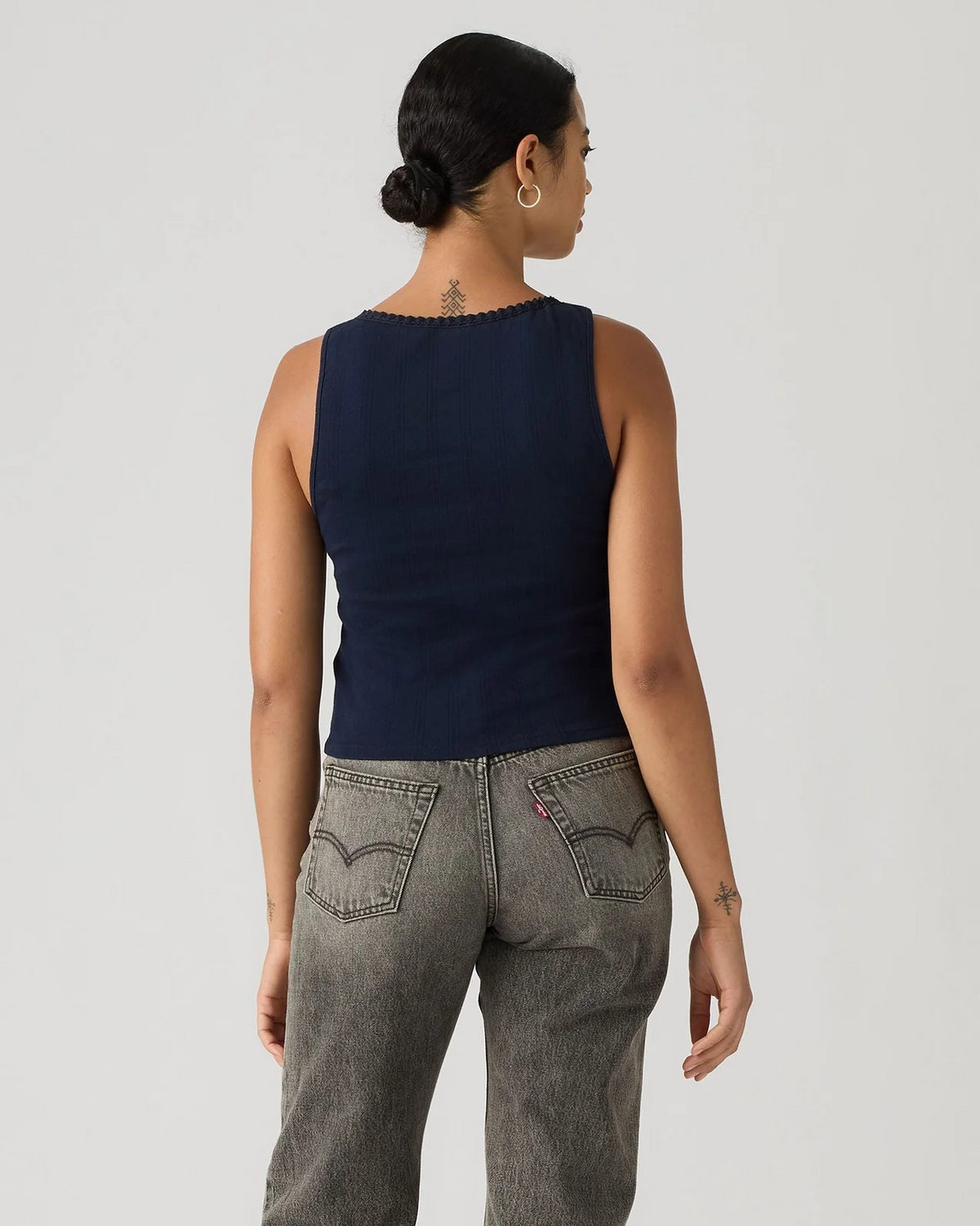 Dry Goods Pointelle Lace Tank