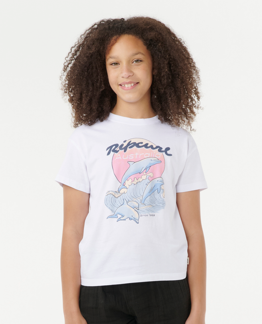 Rip Curl Dolphin Relaxed Tee - Girl