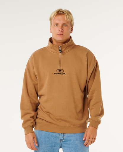 Rip Curl Pill Icon 1/4 Zip Crew