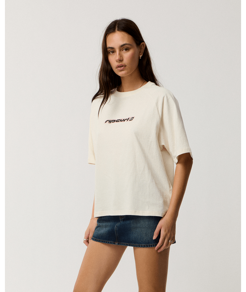 Sunset Beach Raglan Boxy Tee