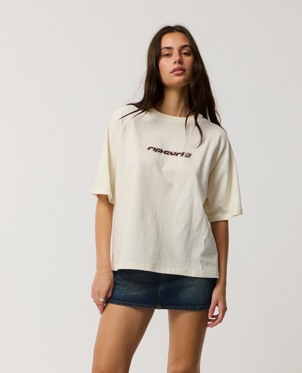 Sunset Beach Raglan Boxy Tee