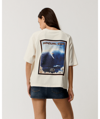 Sunset Beach Raglan Boxy Tee