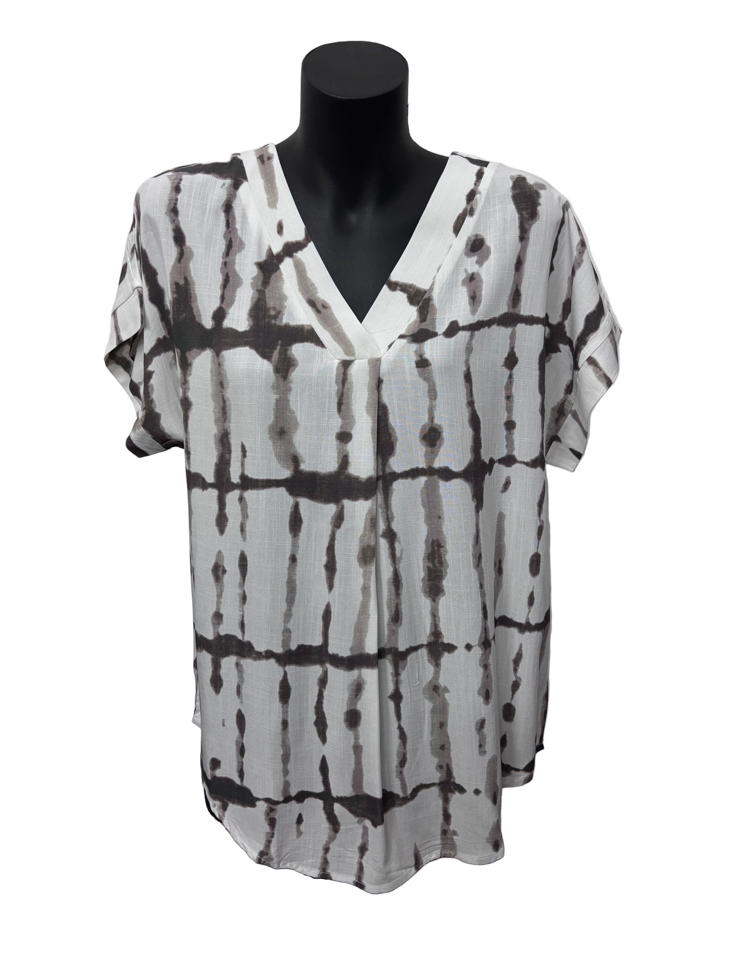 Emily Khaki Print Top