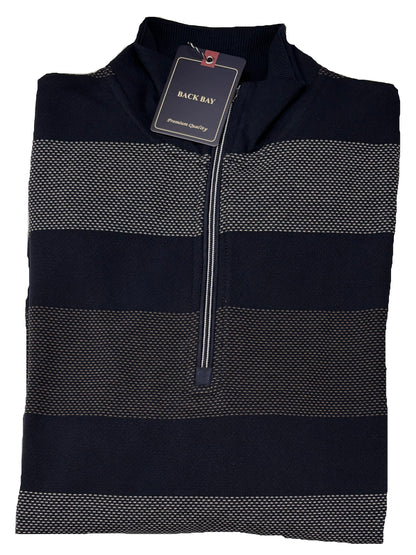 Back Bay Engineered Stripe 1/4 Zip