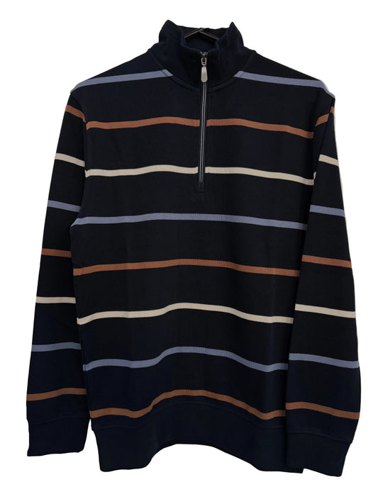 Back Bay French Rip Striped 1/4 Zip