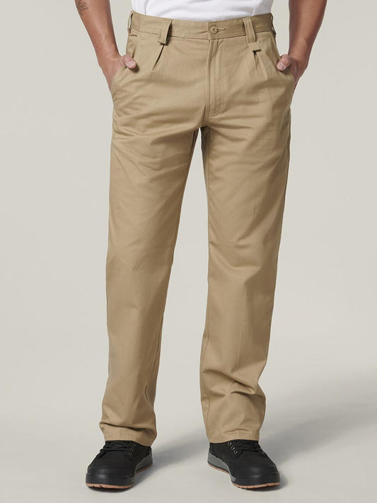 Hard Yakka Pleat Front Drill Work Trouser