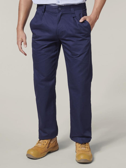 Hard Yakka Pleat Front Drill Work Trouser