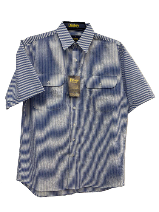 Bisley Seersucker Short Sleeve Shirt