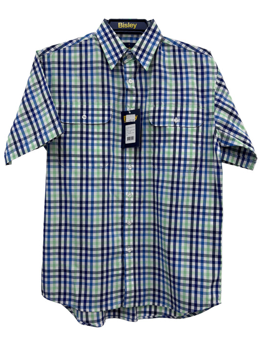 Bisley Poly/Cotton Short Sleeve Shirt Green