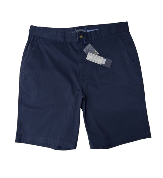 stretch cotton navy mens shorts