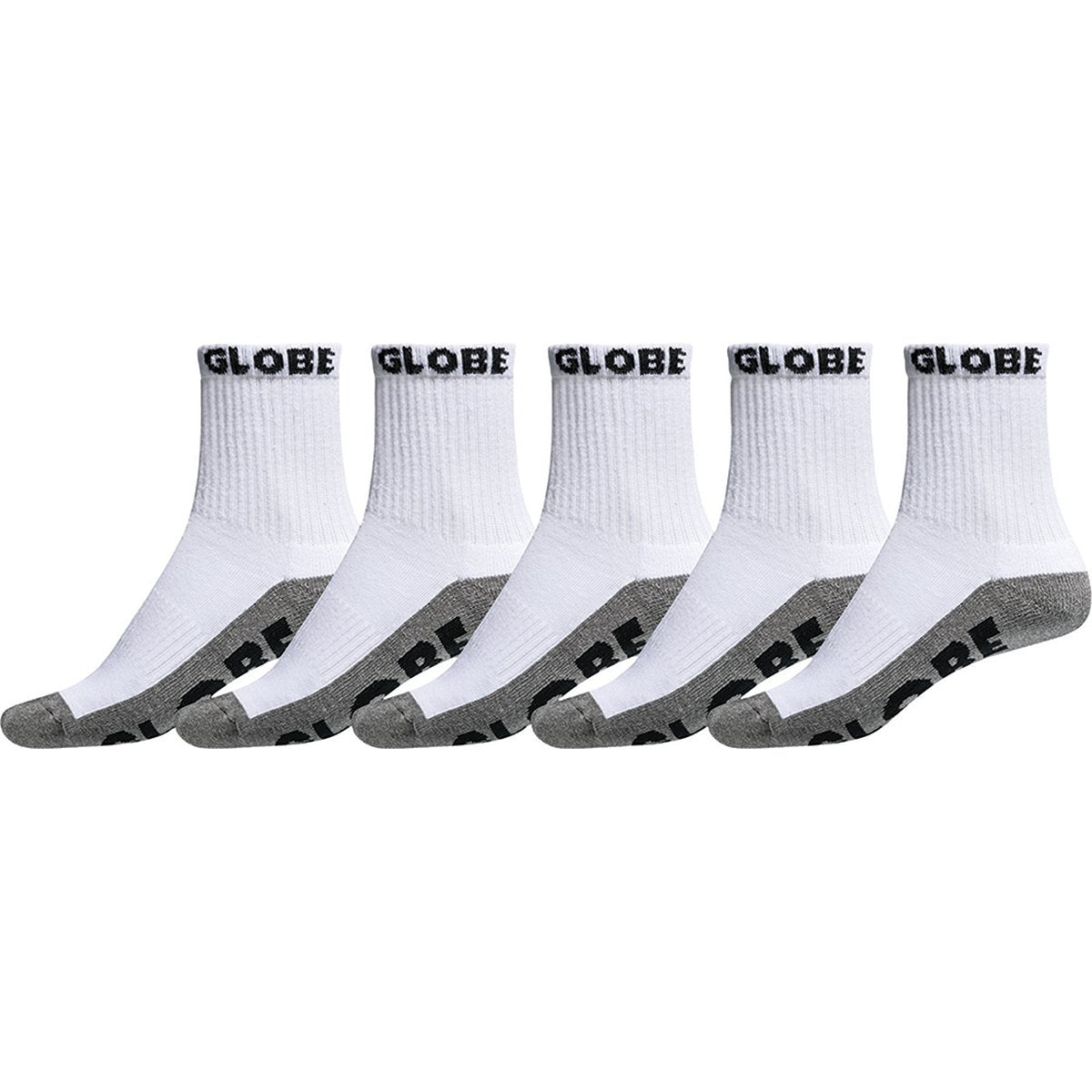 Globe Large Quarter Socks 5 pack