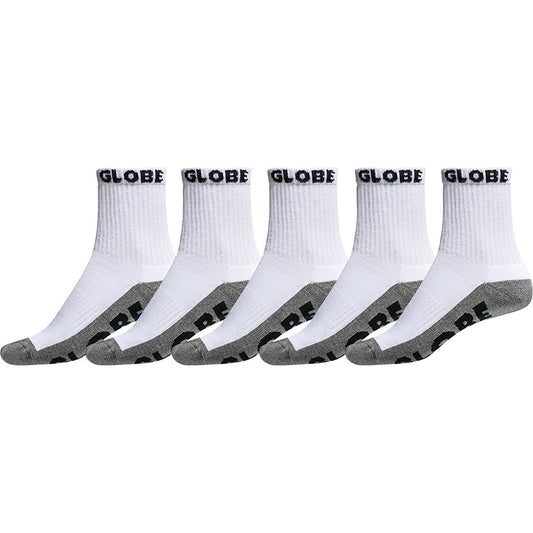 Globe Large Quarter Socks 5 pack