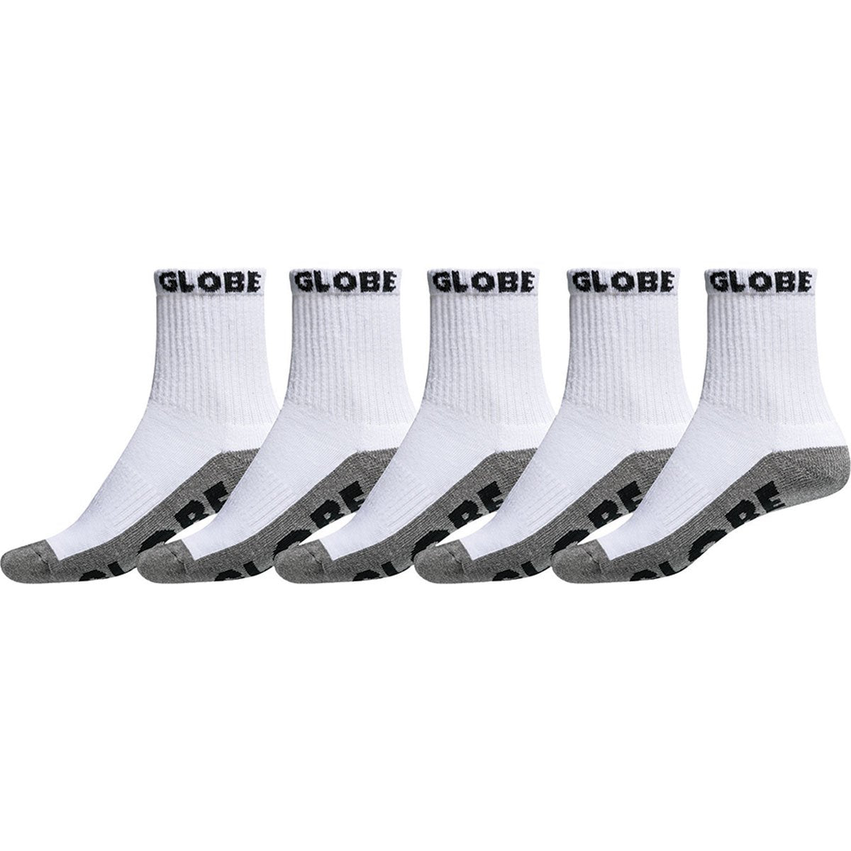 Globe Quarter Socks 5 pack