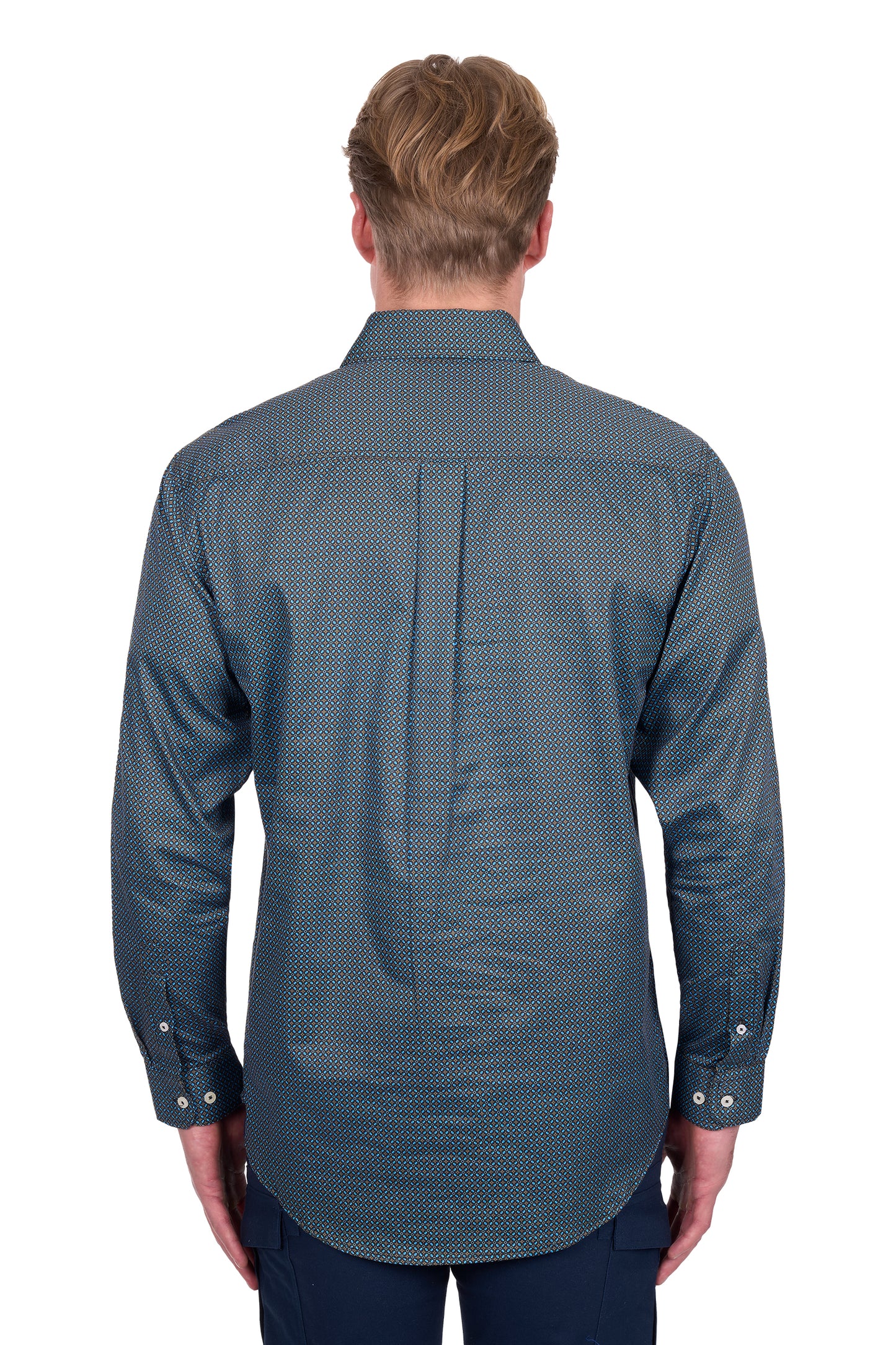 Hard Slog Mens Blake 1/2 Placket LS Shirt