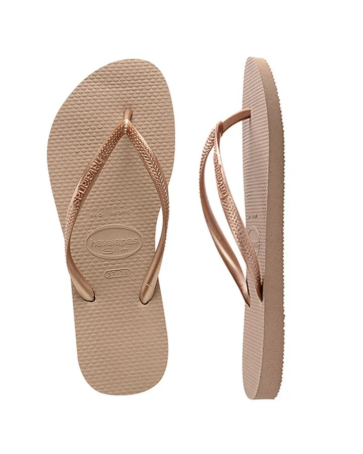 Havaianas Slim Metallic Rose Gold