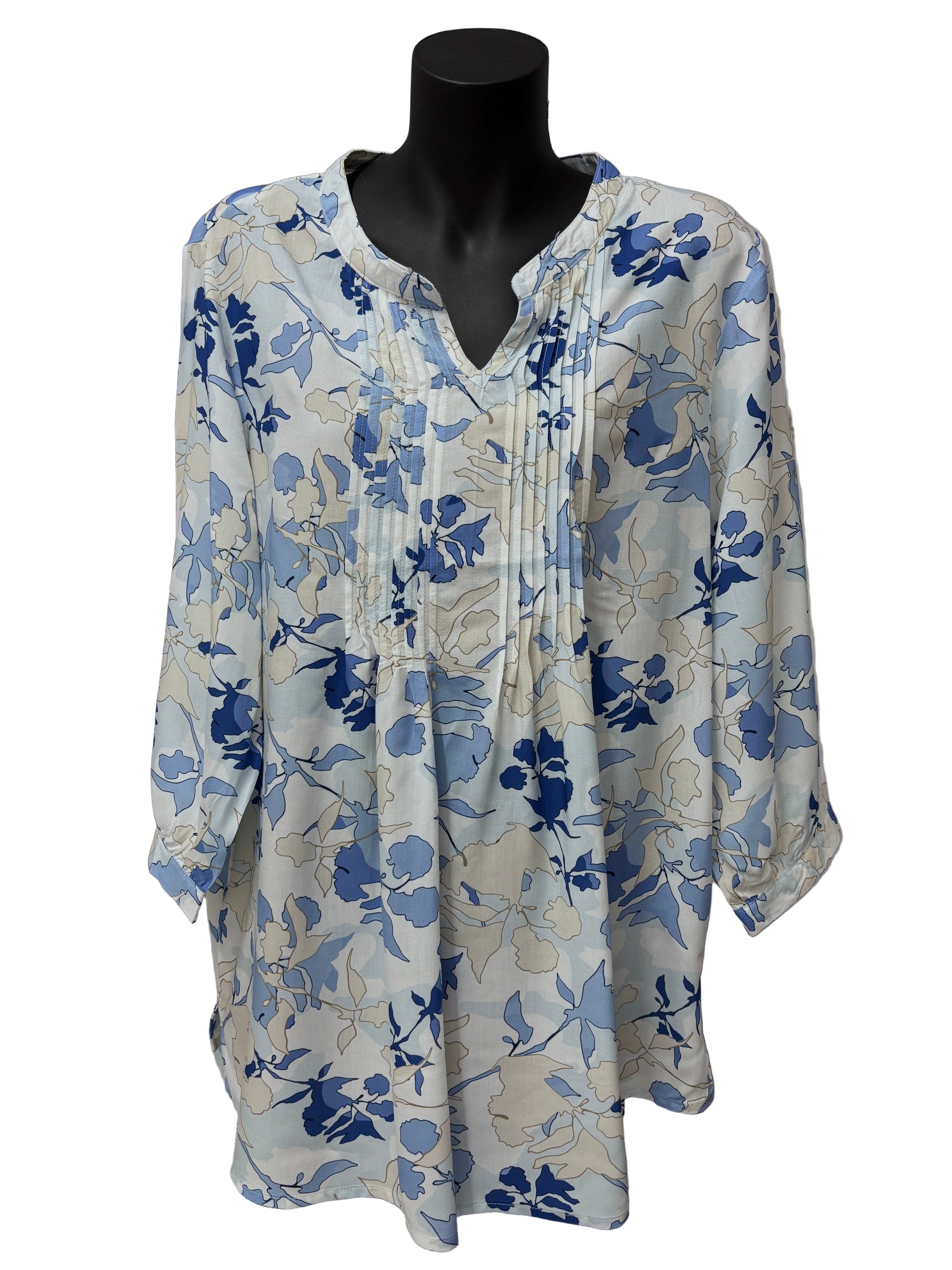 Jillian womens bluebell shirt floral print