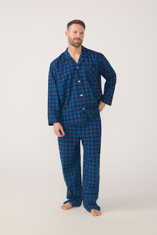 Lynx Men's Flannelette Long Sleeve Pyjama Set