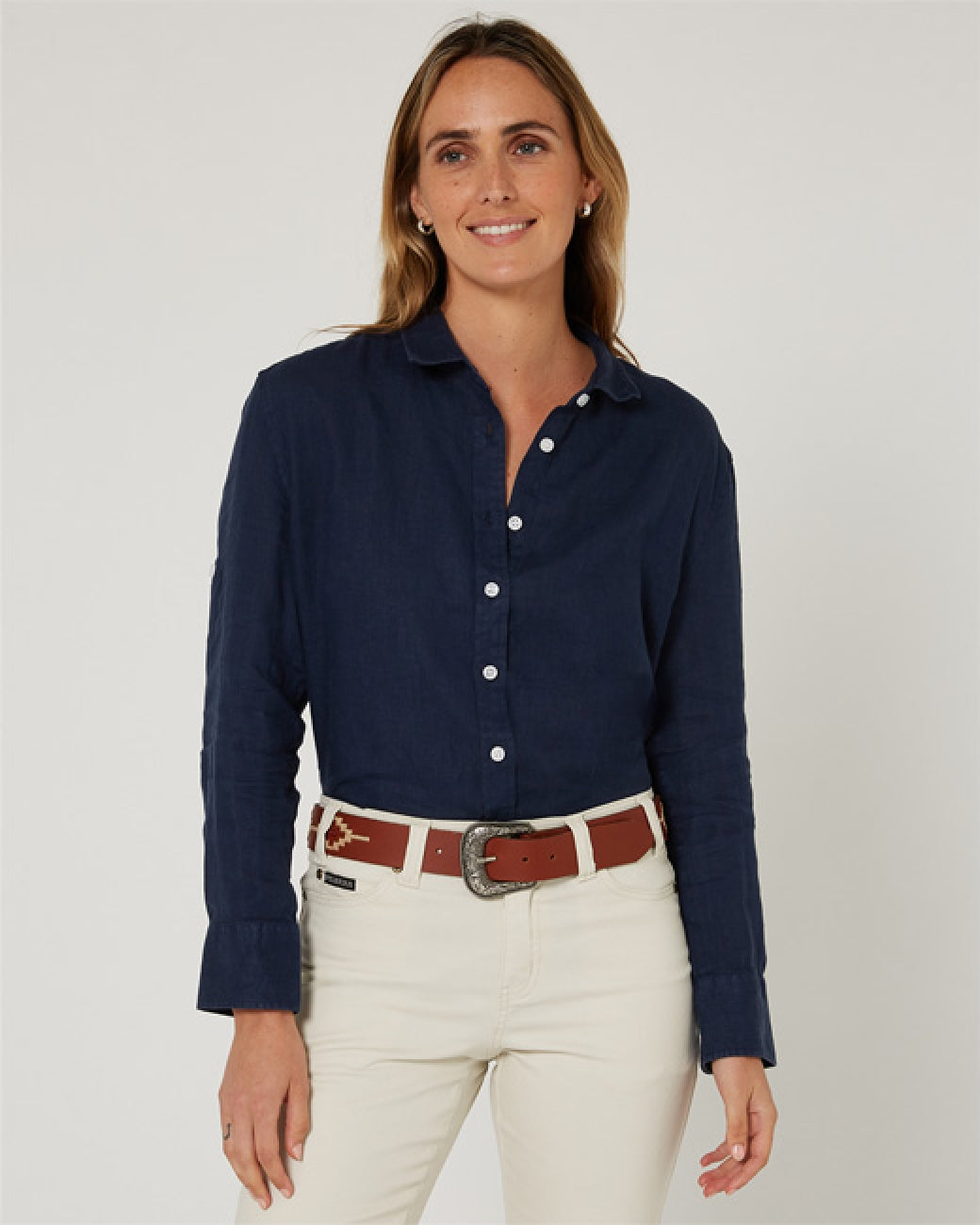 Pilbara Ladies Florence Classic Linen L/S Shirt