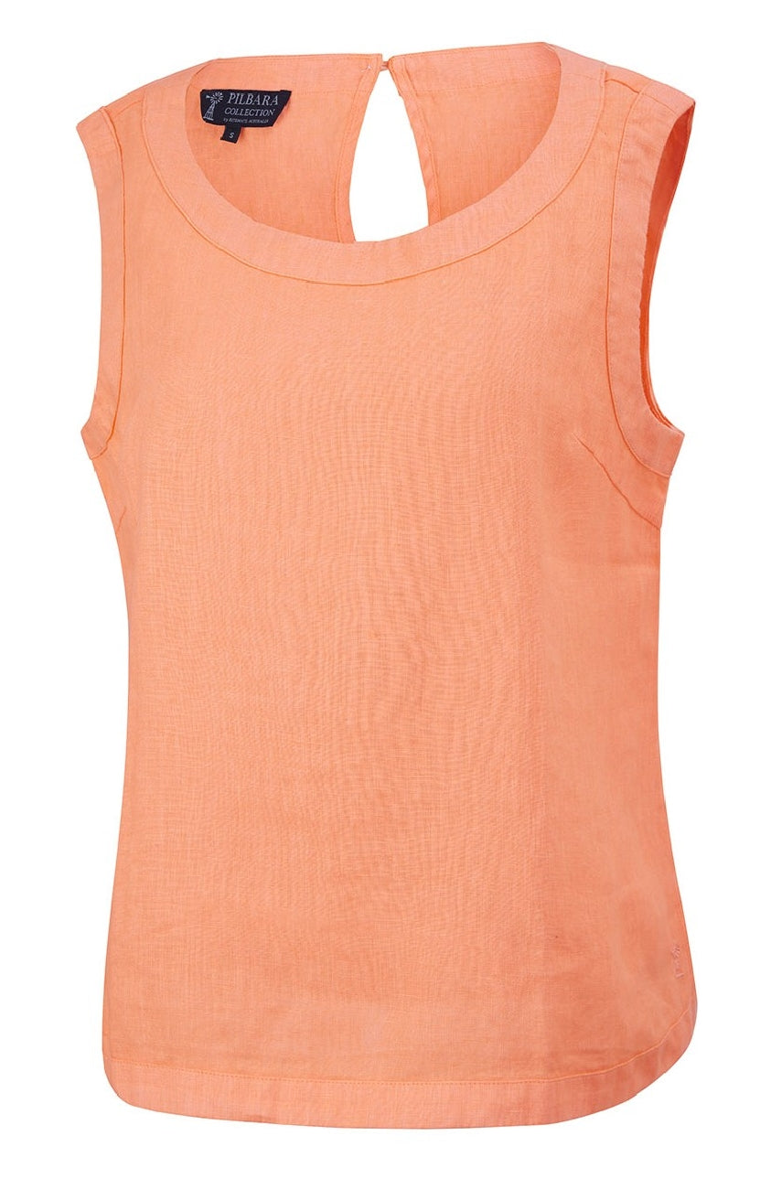 Pilbara Gabriella Linen Singlet