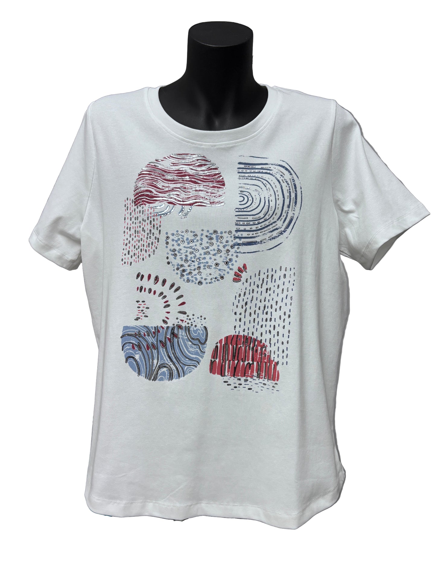 Sportswave womens fresco white print t-shirt