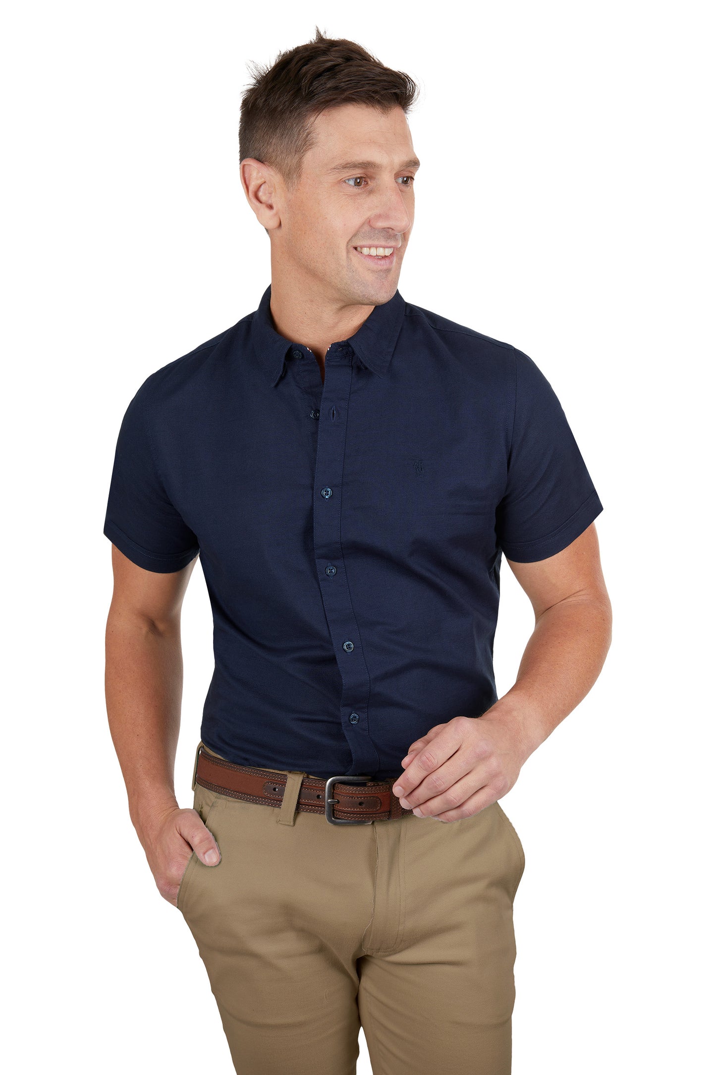 Thomas Cook Mens Linen Tailored SS Shirt