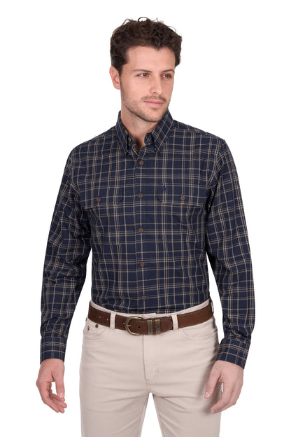 Mens Adam 2Pkt LS Shirt