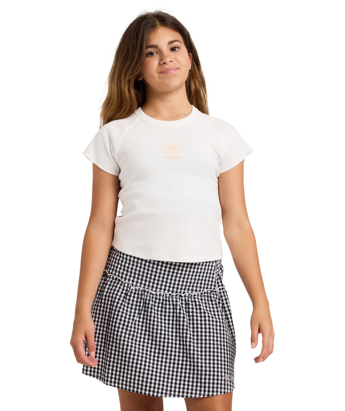 Billabong Gingham Crush Skirt