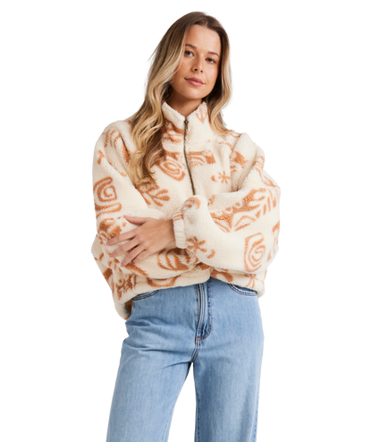 Billabong Feeling Playful Half Zip Crew