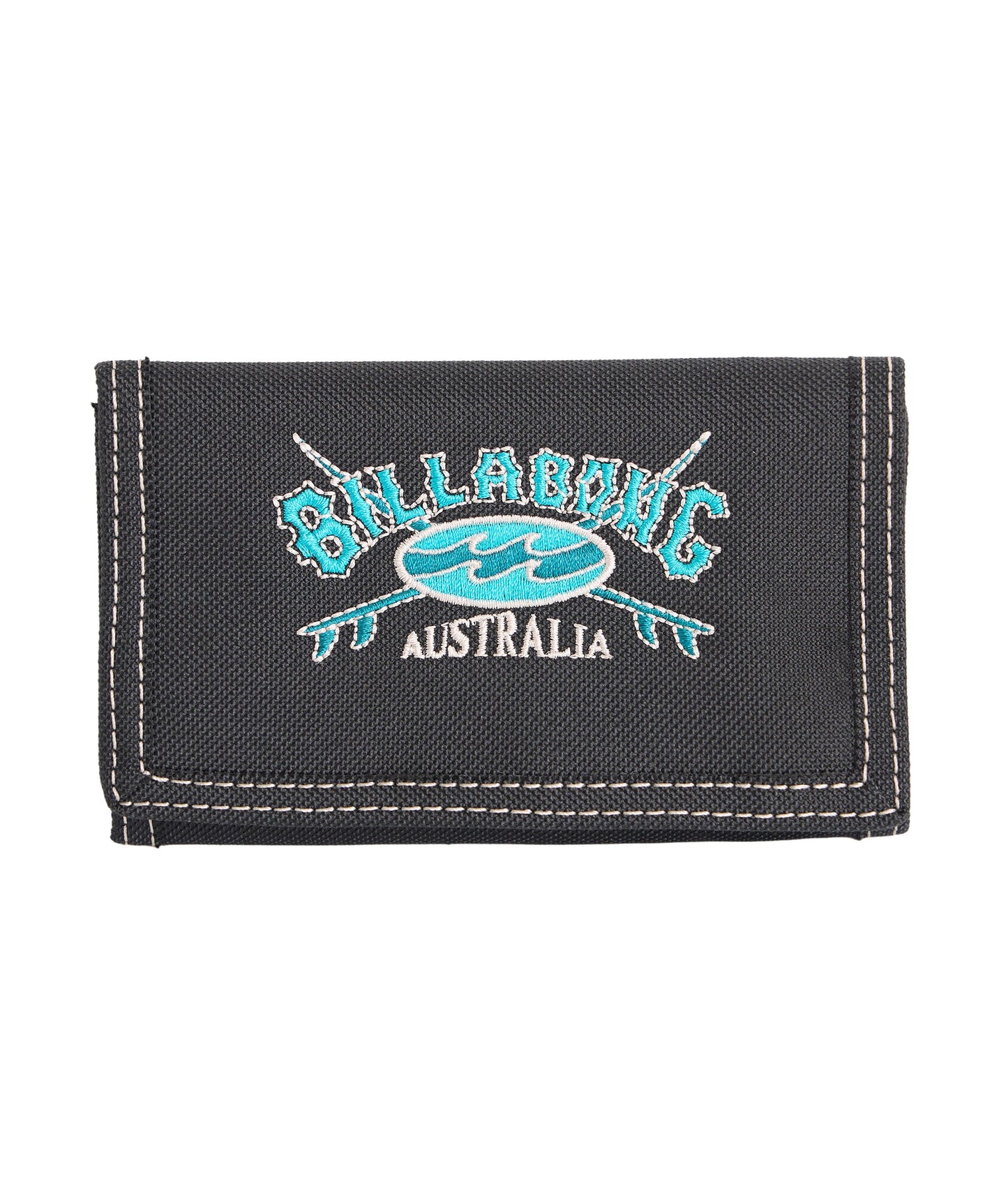 billabong wallet coin pocket trifold velcro 6 card slot
