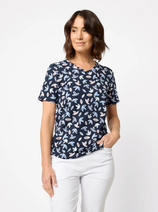 Black Pepper Aurianna V Neck Top