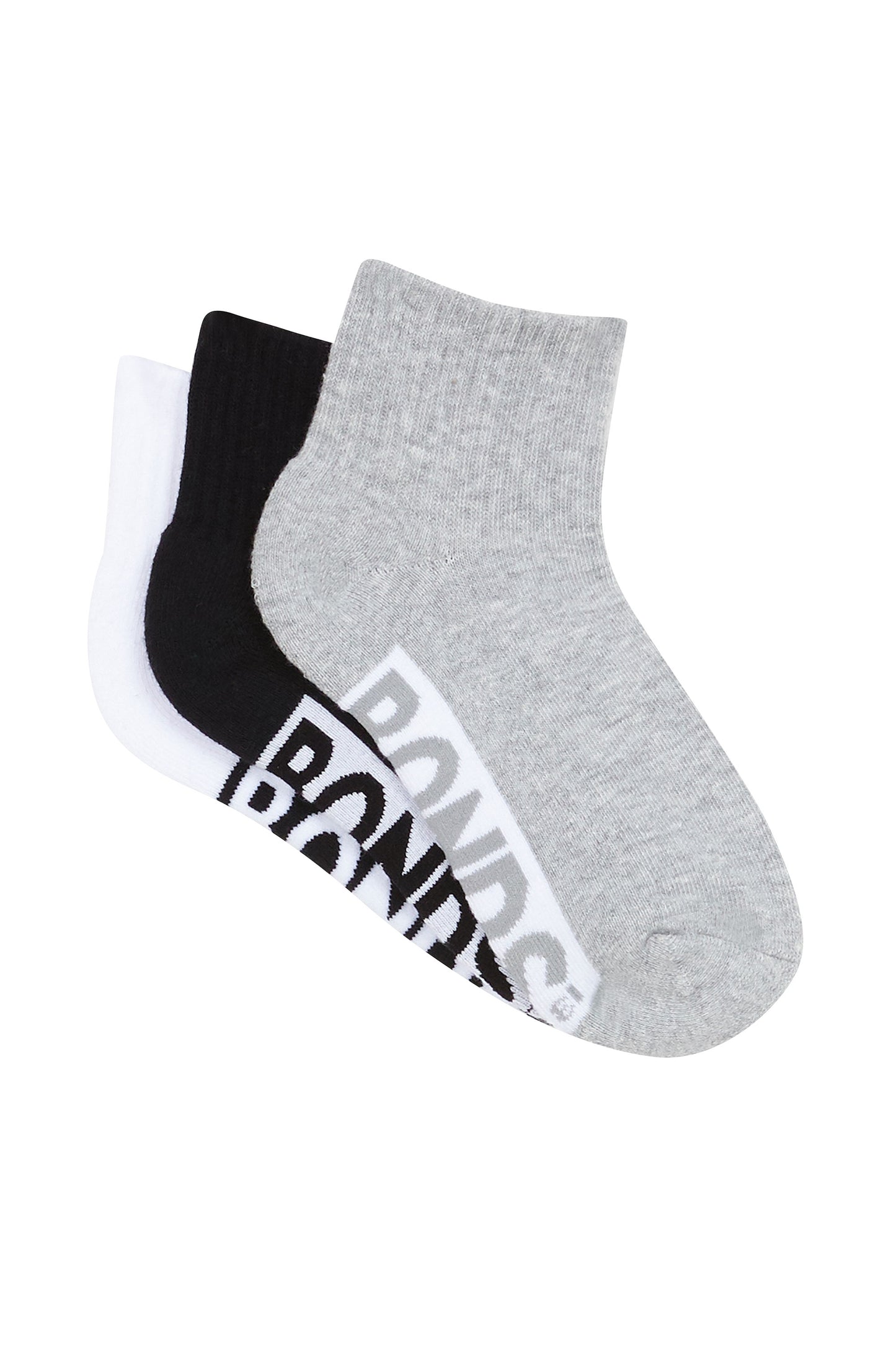 Bonds Kids Logo Quarter Crew Socks