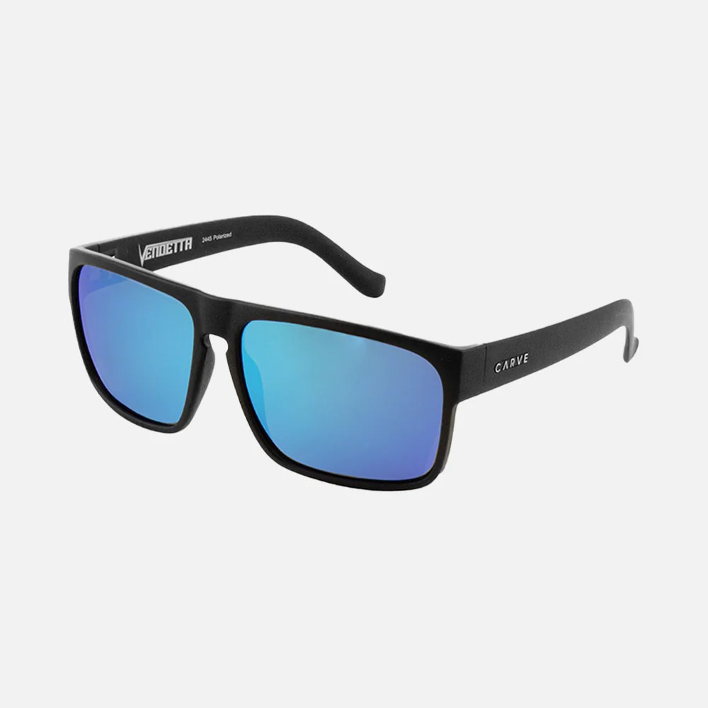 Carve Vendetta Matt Black Polarized - Blue Iridium